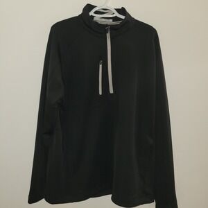 Zero Restriction Tour Series 1/4 Zip Pullover Men's Size XL Black Golf